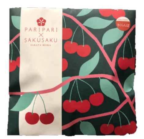 PARIPARI×SAKUSAKU さくらんぼ味 | 酒田米菓 PARIPARI×SAKUSAKU さくらんぼ味 | 酒田米菓