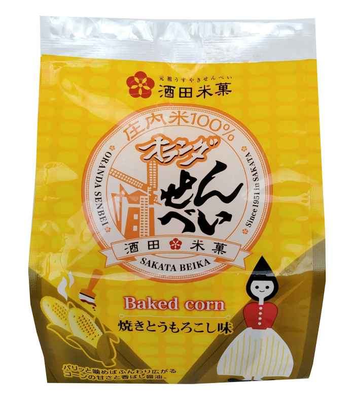 オランダせんべい 焼きとうもろこし味 小袋入り 酒田米菓 オランダせんべい 焼きとうもろこし味 小袋入り 酒田米菓